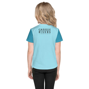 Choose Rivers Light Blue Kids T-Shirt