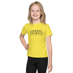 Choose Animals Yellow Kids T-Shirt