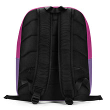 Load image into Gallery viewer, Choose Oceans Blue, Pink and Purple Minimalist Backpack
