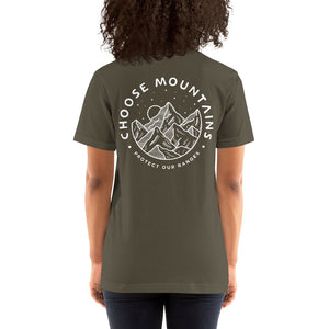 Choose Mountains unisex tshirt - more colors