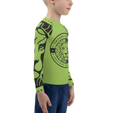 Load image into Gallery viewer, Choose Animals Kids Green Rash Guard
