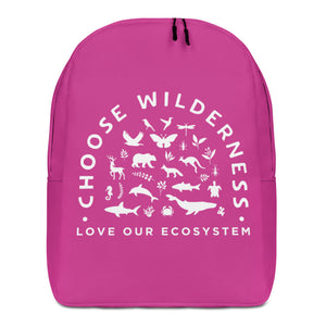 Choose Wilderness Pink Backpack